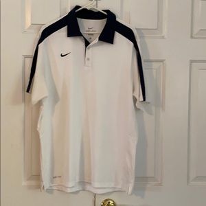 Men’s large Nike dri fit collared shirt t shirt